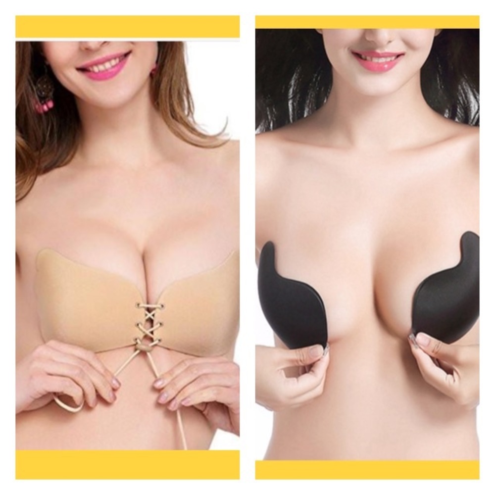 Bra Invisible - LARGE - 1 nude 1 black included